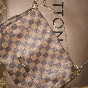 Louis Vuitton Damier Ebene Canvas Cross Body Bag